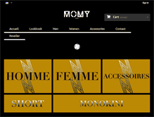 Tablet Screenshot of momyparis.com